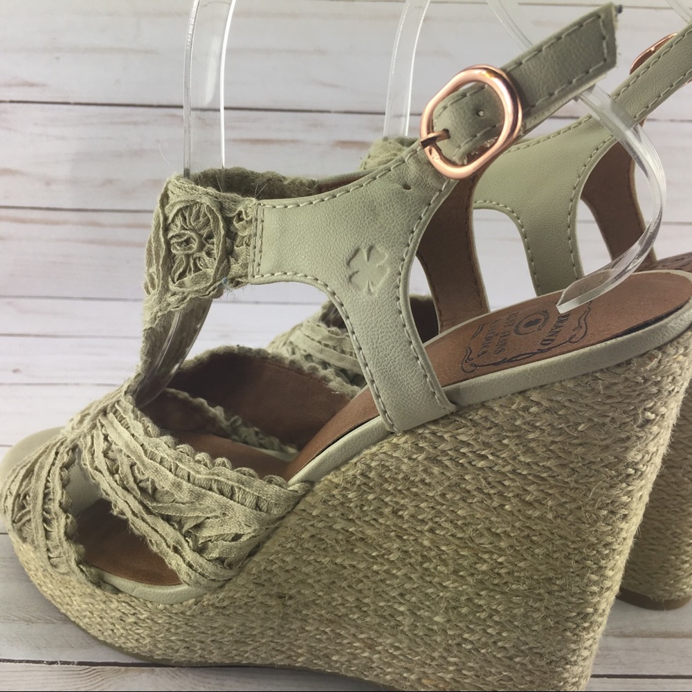 Lucky Brand Ridgeview Wedge Sandals Size 9M - Picture 5 of 8